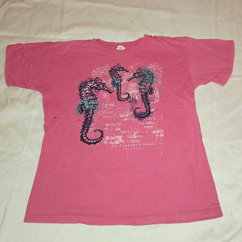 Pink Pt. Pleasant Beach Sea Horse T-Shirt